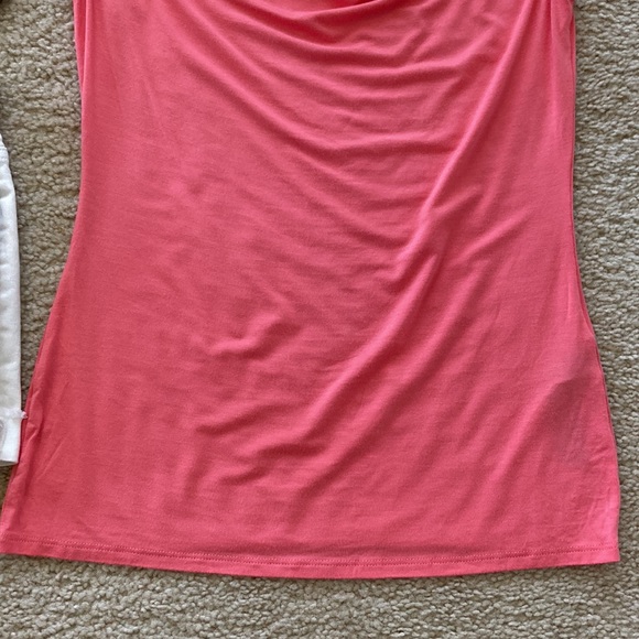 White House Black Market Coral Draped Neck Tank - Picture 4 of 5